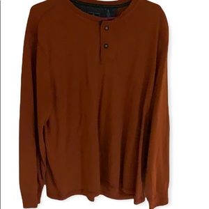 Bass & co, XL, two button sweater